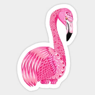 Pink Flamingo Totem Animal Sticker